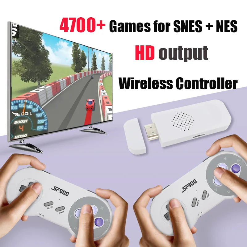 Console SF900 for Super Nintendo 16 Bit Game Stick 4700 Retro Games HD Video Game Consoles for NES SNES Wireless Controller
