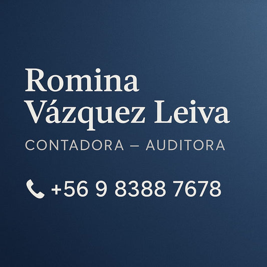 Contadora Auditora - Romina Vázquez  Leiva - Santiago de Chile - Contador Auditor