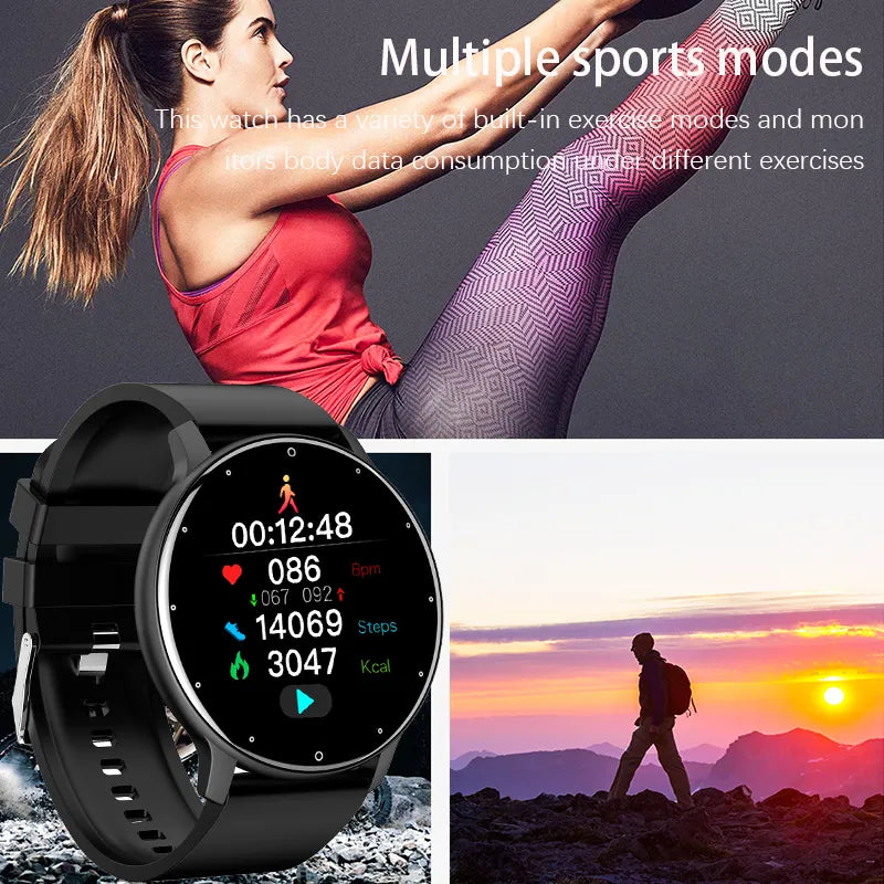 LIGE 2023 New Smart Watch Men. LIGE 2023 New Bluetooth Smart Watch Men IP67 Waterproof Touch Screen Sports Smartwatch For Android ios+box