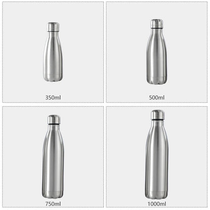 0.35/1 Liter Stainless Steel Bottle - Outdoor Camping