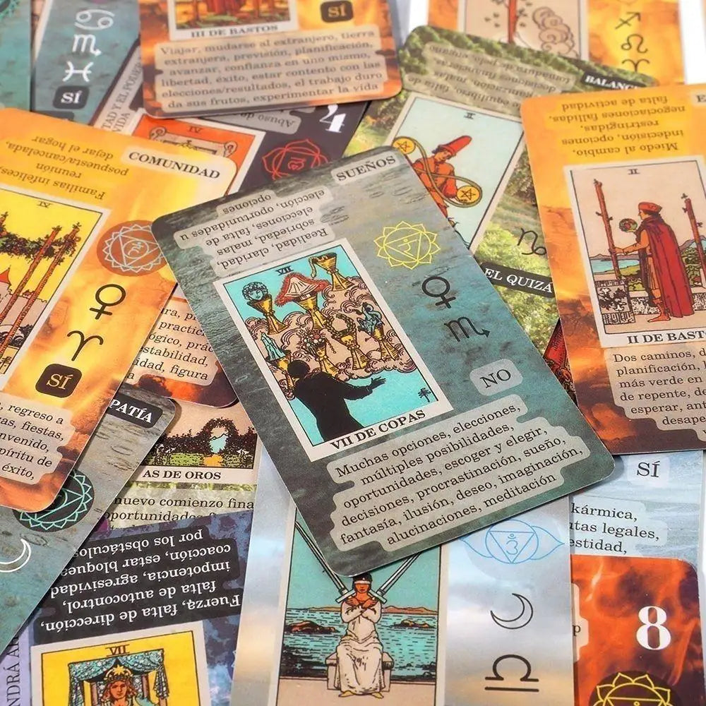 10.3 X 6cm Learning Tarot Spanish Language