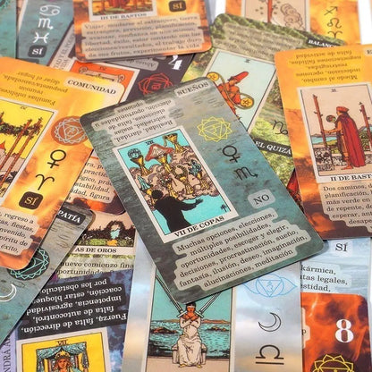 10.3 X 6cm Learning Tarot Spanish Language