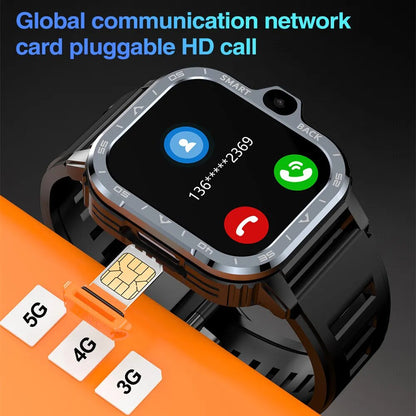 4G Video Call Smart Watch 2.03 Inch 4GB RAM 64GB ROM HD Camera Sim Card Wifi GPS Heart Rate NFC Smartwatch Sports Watch