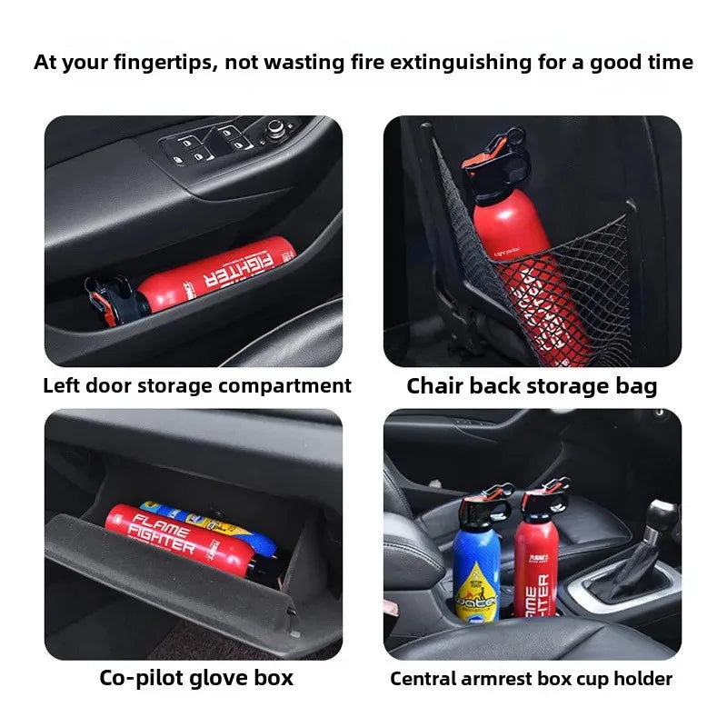 Portable fire extinguisher for small electric vehicles, for home and car use, fire extinguishing equipment, water-based.