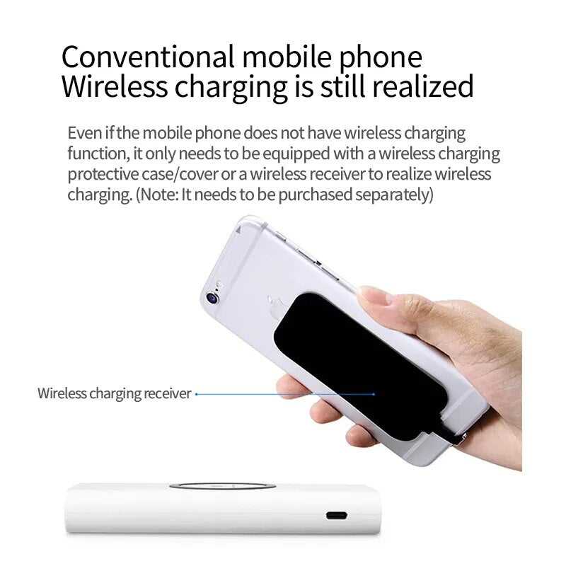 Portable Power Bank 30000 50000 100000 200000mAh Large Capacity Mobile Power Supply Wireless Fast Charging Built-in Cable.